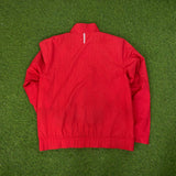 Vintage Nike Arsenal Tracksuit Set Jacket + Joggers Red Blue XL