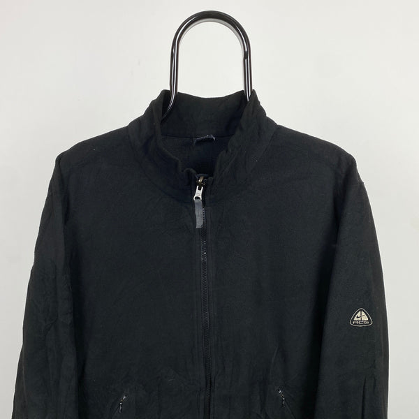 Vintage Nike ACG Zip Fleece Sweatshirt Black XL