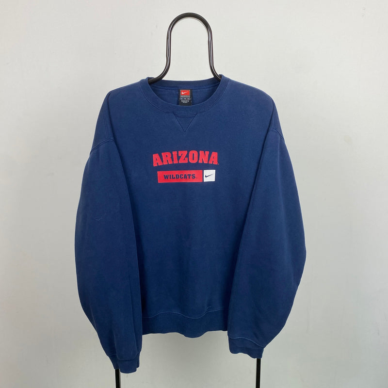 Vintage Nike Arizona Sweatshirt Blue XL