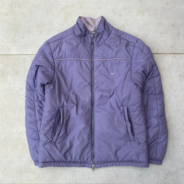 Vintage Nike Reversible Puffer Jacket Purple Small