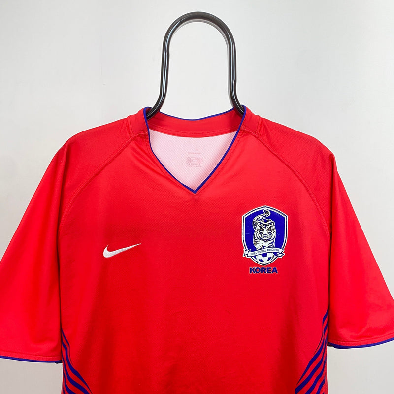 Vintage Nike South Korea Football Shirt T-Shirt Red XXL