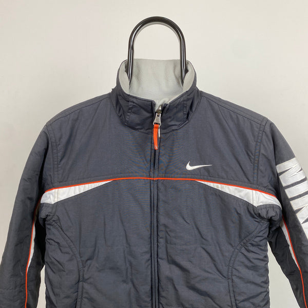 Vintage Nike Reversible Puffer Jacket Grey XS