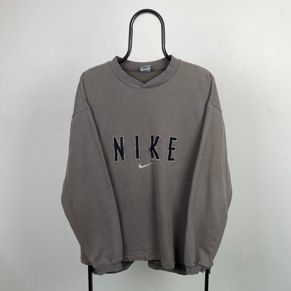 Vintage Nike Sweatshirt Brown XL