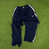 Vintage Nike Piping Tracksuit Jacket + Joggers Set Blue Small