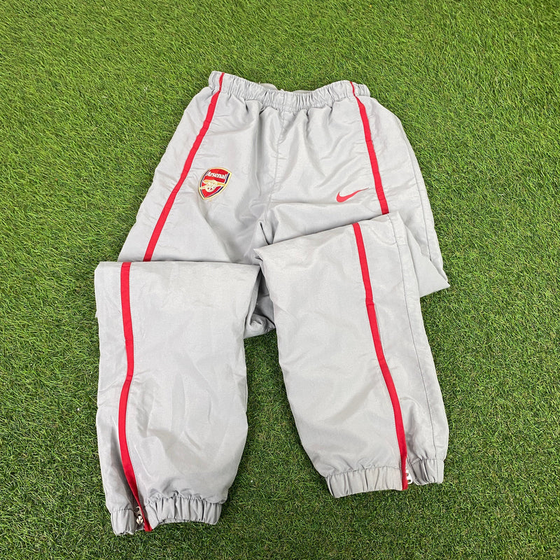 Vintage Nike Arsenal Tracksuit Jacket + Joggers Set Grey XS