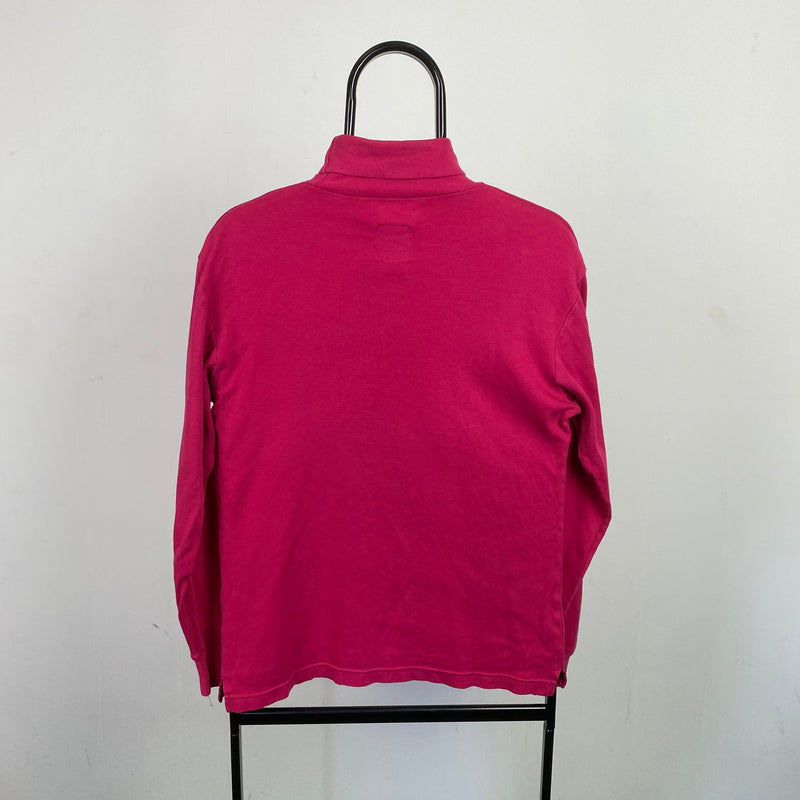 Vintage Nike Roll Neck Sweatshirt Pink Small