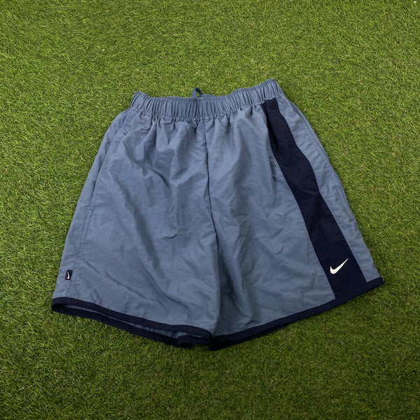 Vintage Nike Gym Shorts Blue Small