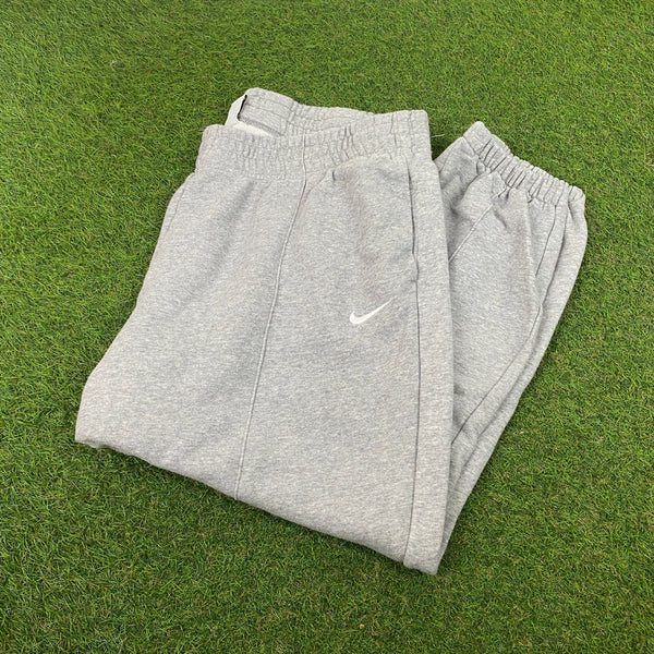 Vintage Nike Cotton Joggers Grey XXL