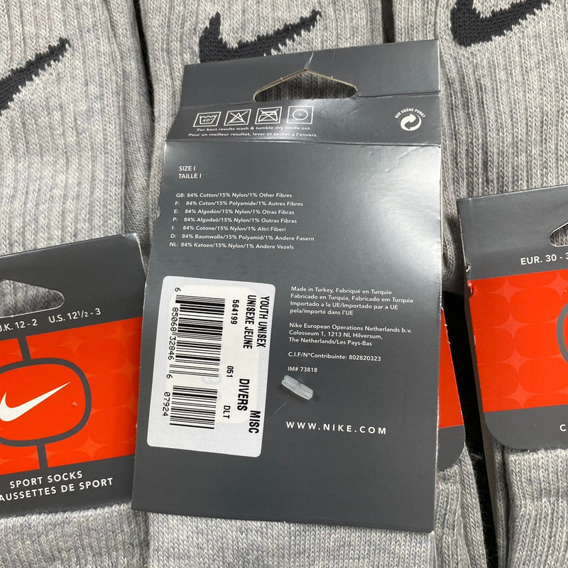 Deadstock Nike Socks Grey