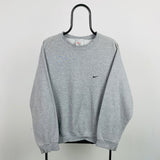 Vintage Nike Sweatshirt Grey Large