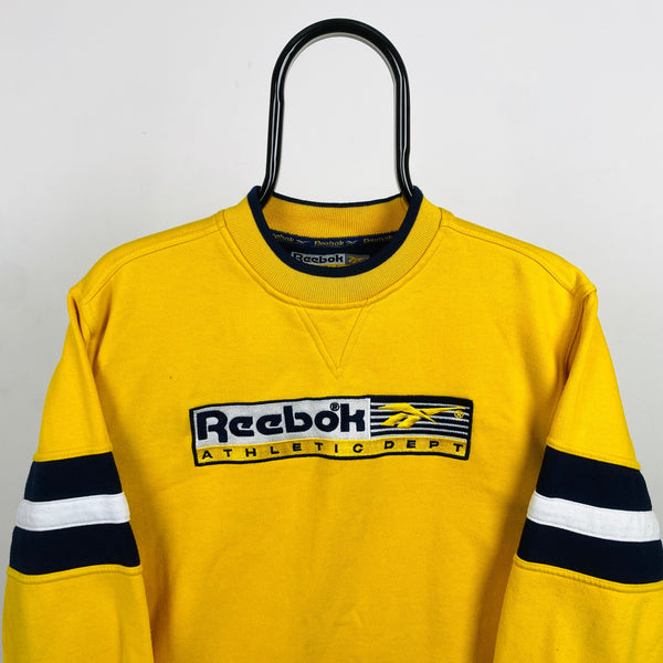 Retro Reebok Sweatshirt Yellow Small