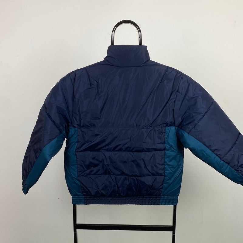 Vintage Nike Reversible Puffer Jacket Blue XS