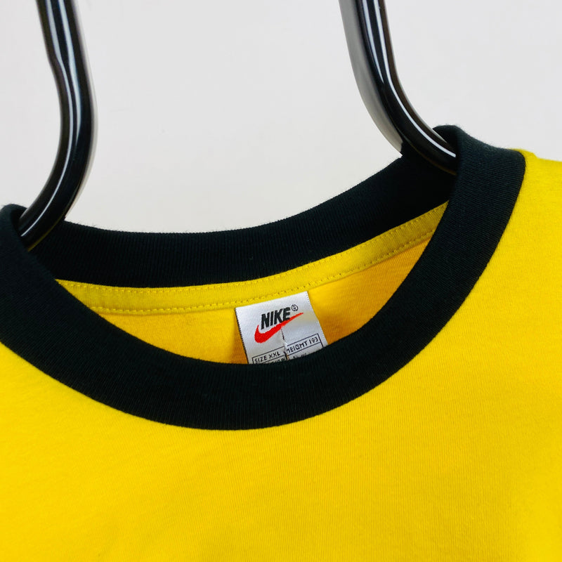 Vintage Nike T-Shirt Yellow XXL