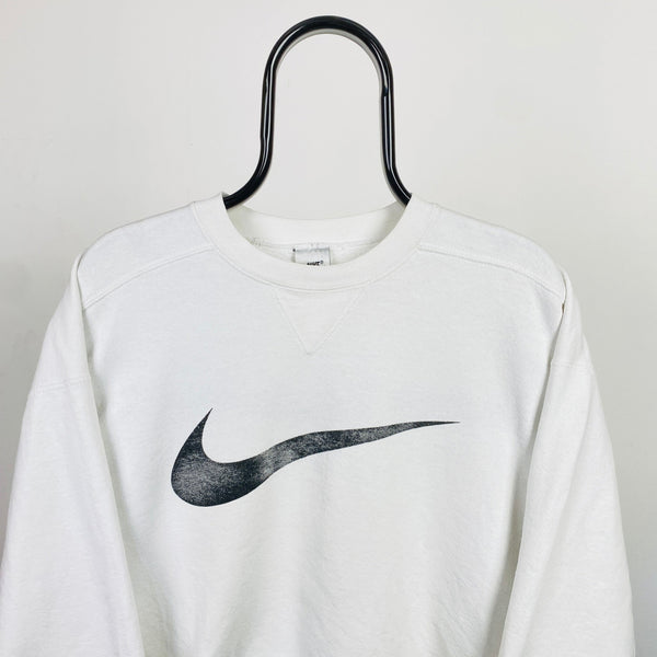 Vintage Nike Sweatshirt White Small