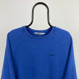 Vintage Nike Sweatshirt Blue Large