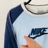 Vintage Nike Sweatshirt Blue Medium