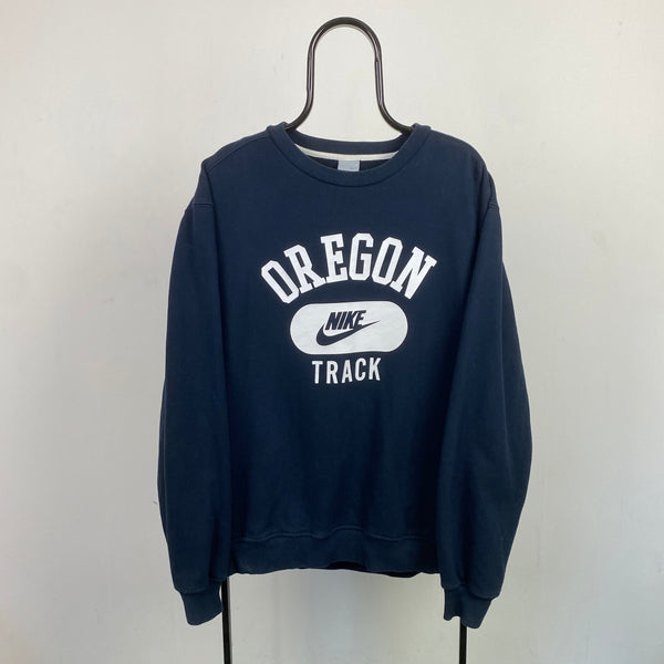 Vintage Nike Oregon Sweatshirt Blue XL