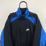 Vintage Nike Puffer Jacket Black Medium