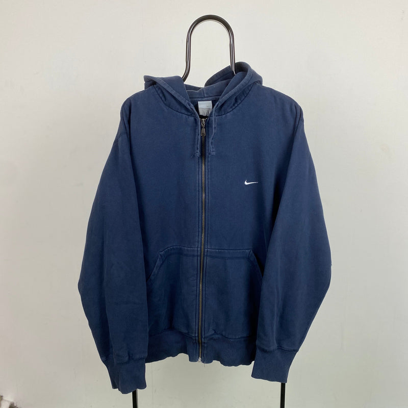 Vintage Nike Heavyweight Hoodie Blue XL