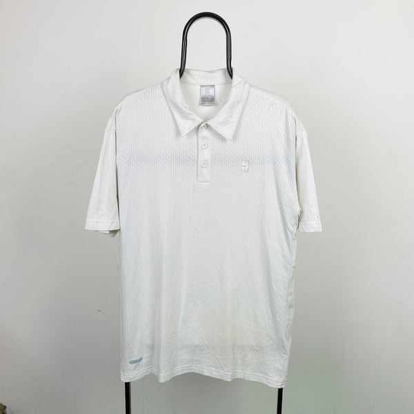 Vintage Nike Challenge Court Polo Shirt T-Shirt White XL