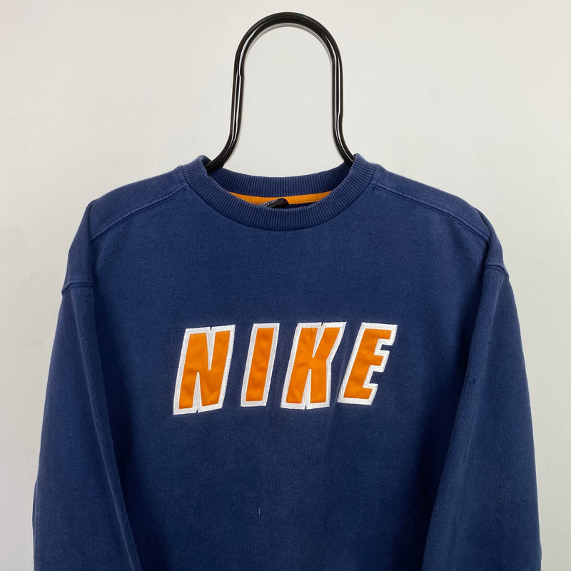 Vintage Nike Sweatshirt Blue Medium