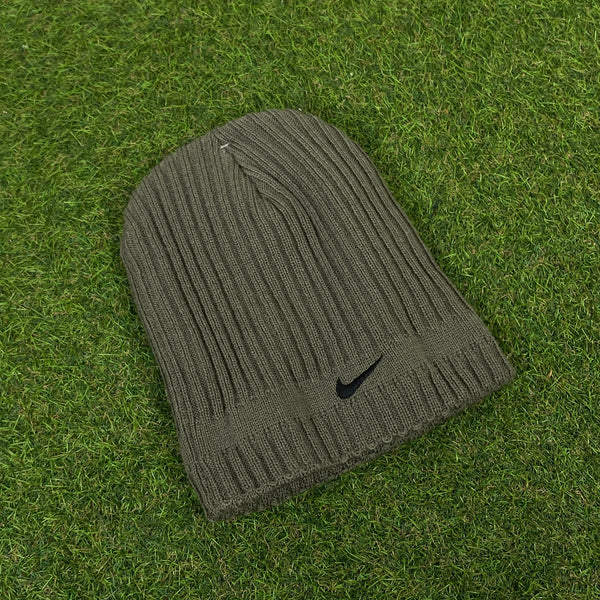 Vintage Nike Beanie Hat Green