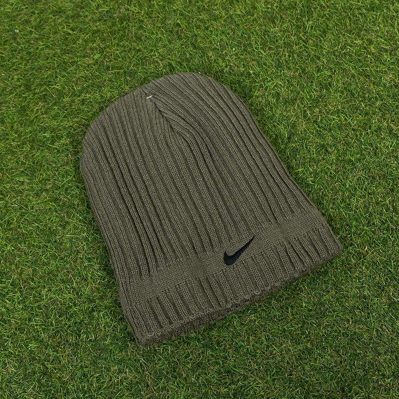 Vintage Nike Beanie Hat Green