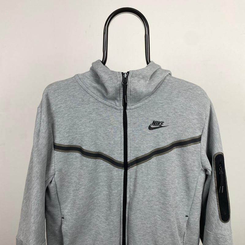 Vintage Nike Tech Fleece Hoodie Grey Small