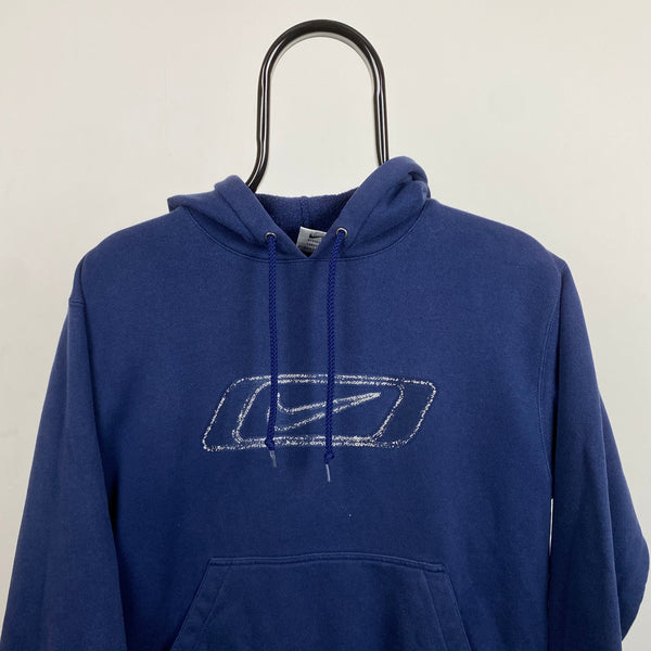 Vintage Nike Hoodie Blue Medium