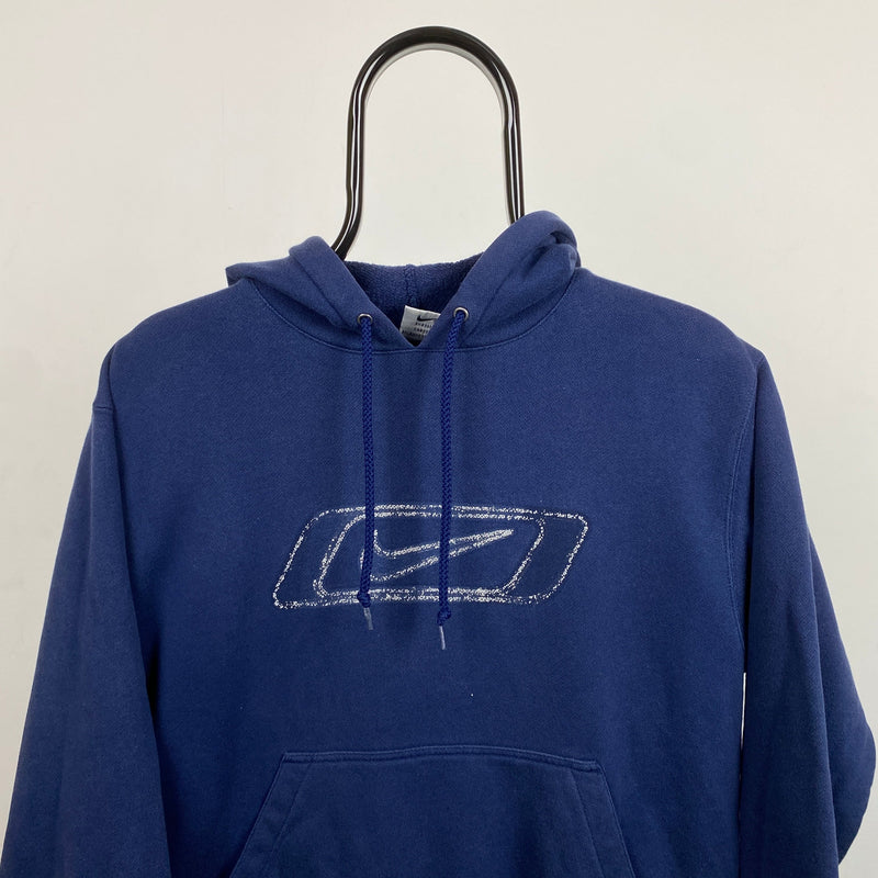 Vintage Nike Hoodie Blue Medium