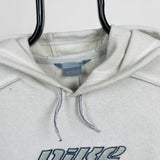 Vintage Nike Fleece Hoodie White XXL