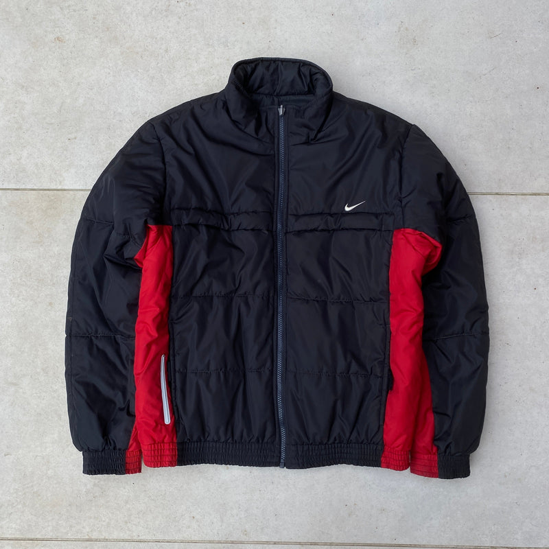 Vintage Nike Reversible Puffer Jacket Black Small