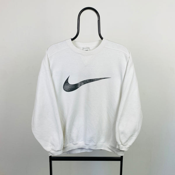 Vintage Nike Sweatshirt White Small