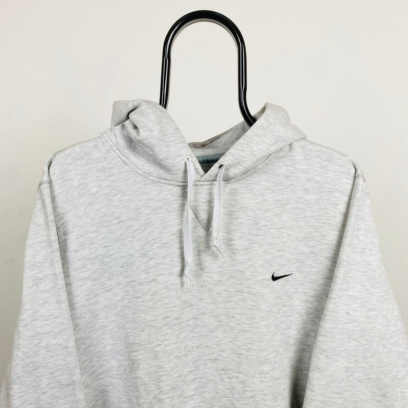 Vintage Nike Heavyweight Hoodie Grey Medium