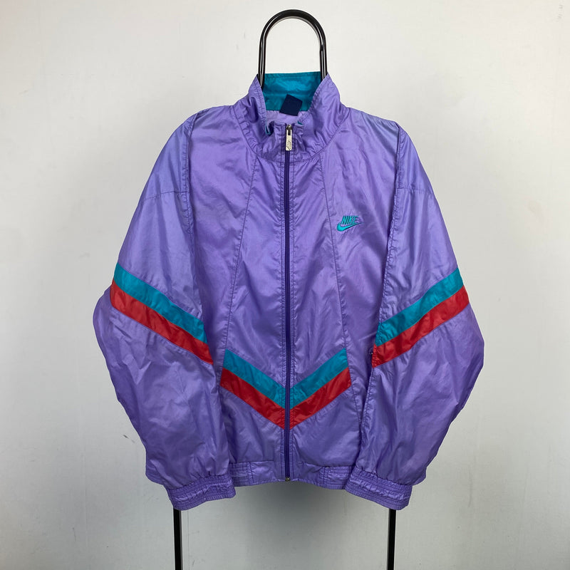 Vintage Nike Windbreaker Jacket Purple Large