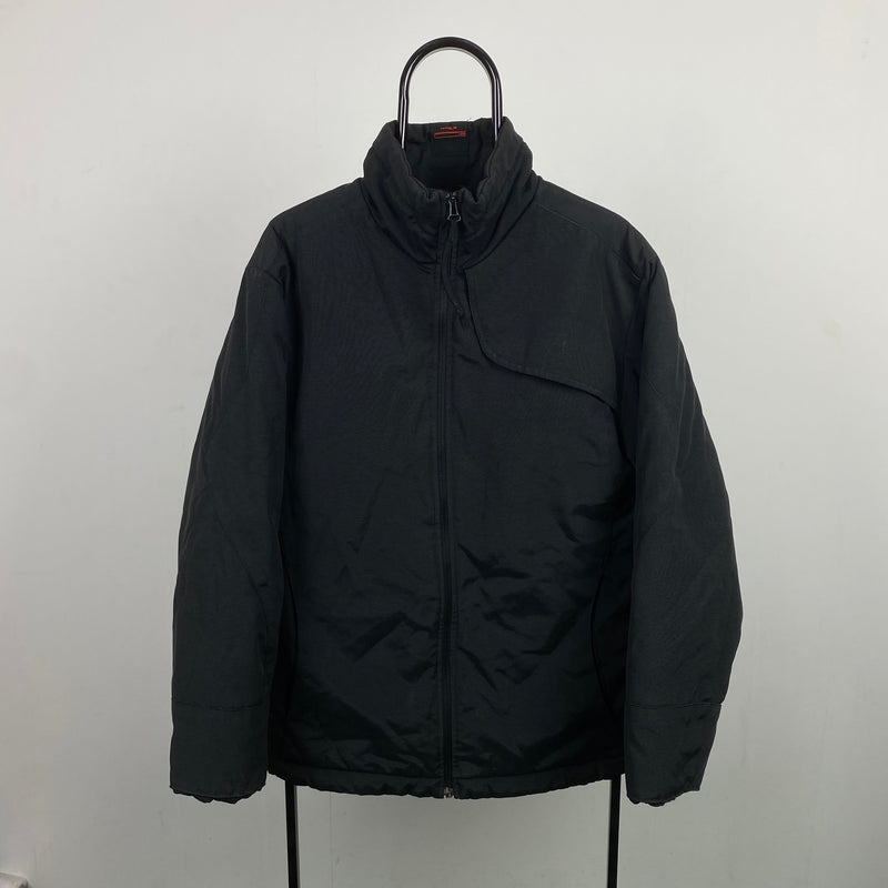 Vintage Nike Puffer Coat Jacket Black Small