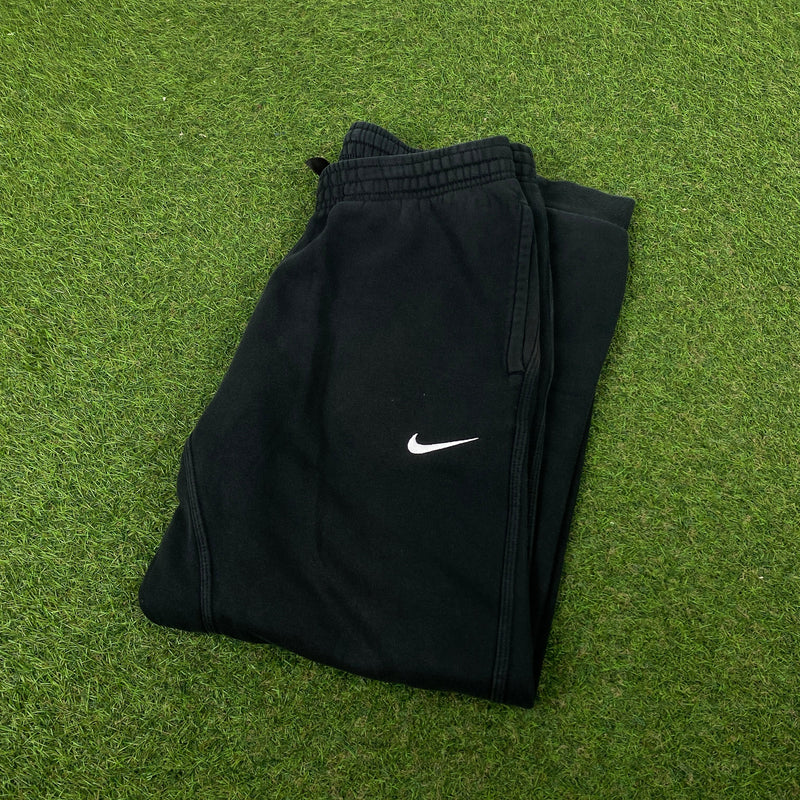 Vintage Nike Cotton Joggers Black Medium