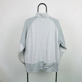 Vintage Nike 1/4 Zip Sweatshirt Grey Large