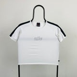 Vintage Nike Crop T-Shirt White Medium