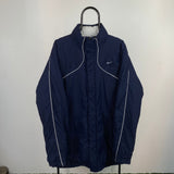 Vintage Nike Piping Puffer Coat Jacket Blue XL