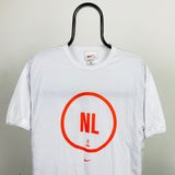 Vintage Nike Netherlands T-Shirt White Medium