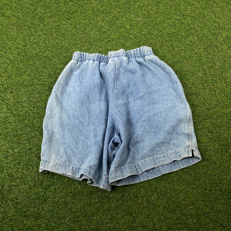 Vintage Nike Denim Challenge Court Shorts Blue XS