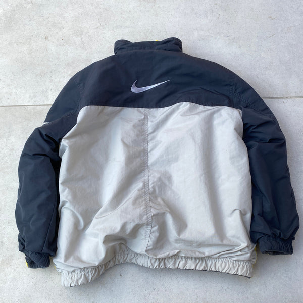 Vintage Nike Reversible Puffer Jacket Brown XS