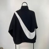 Vintage Nike Reversible Fleece Coat Jacket Black XL