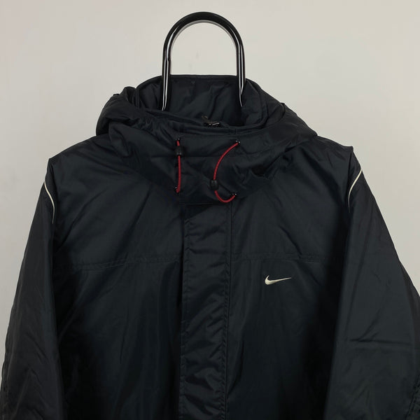 Vintage Nike Waterproof Puffer Jacket Black XL