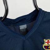 Vintage Nike Barcelona Football Shirt T-Shirt Blue Medium