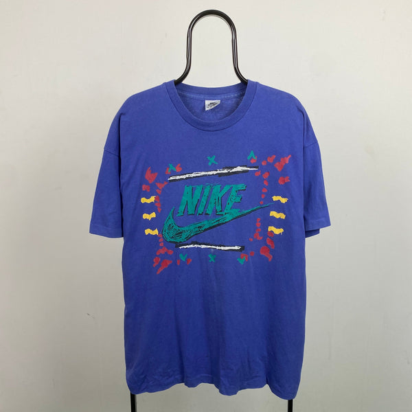 Vintage Nike T-Shirt Purple Large