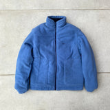 Vintage Nike Reversible Fleece Coat Jacket Blue Small