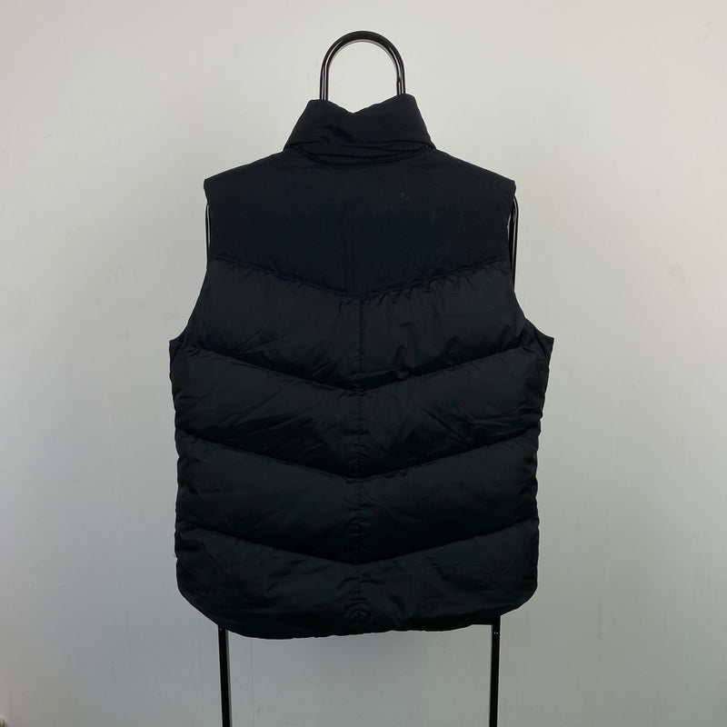 Vintage Nike Quilted Puffer Gilet Jacket Black XL