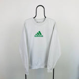 Vintage Adidas Sweatshirt White Large